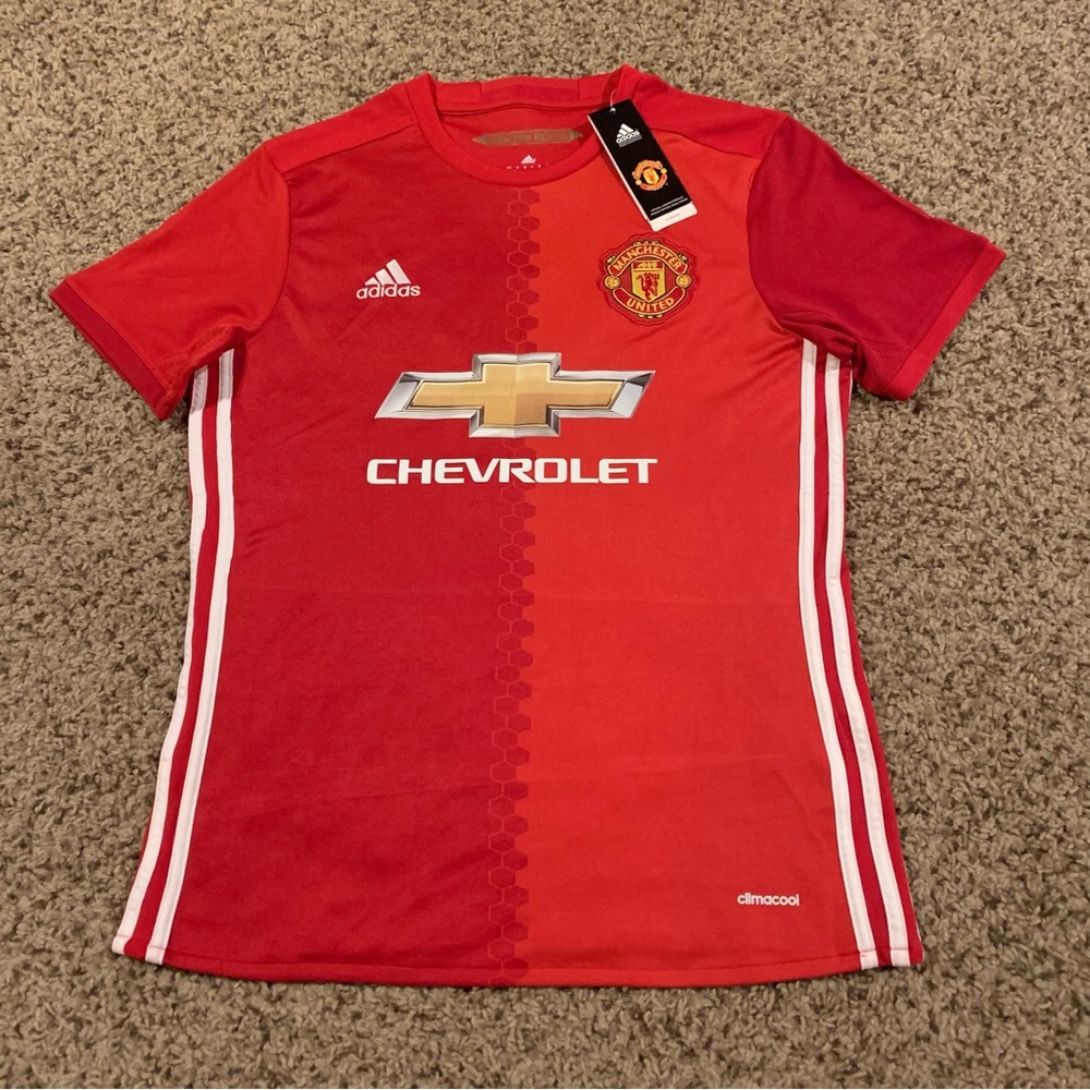 2016-2017 Manchester United Adidas Ibrahimovic #9 Jersey Mens S Small Soccer